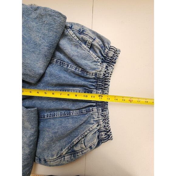 BDG Urban Outfitters Jeans Womens Medium Blue Jogger Patchwork Knee Elastic - Picture 9 of 16